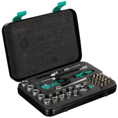 Afbeelding van Wera 8100 SA 2 Zyklop Speed ratelset, 1/4 inch aandrijving, metrisch, 42 delig, 05003533001