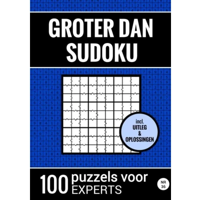 Afbeelding van Groter Dan Sudoku 100 Puzzels voor Experts Nr. 36