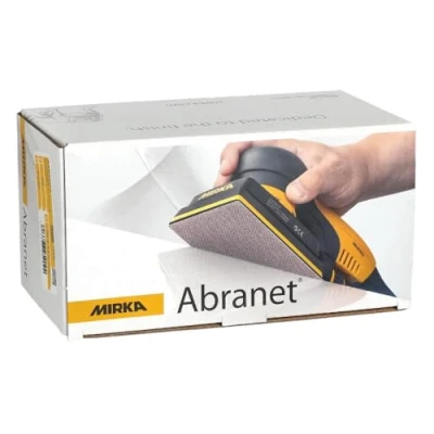 Afbeelding van Mirka Abanet netschuurstrips 70x125 mm klittenband/korrelgrootte P80 / 50 stuks/voor het slijpen van hout, spatel, lak, kunststof 5414905080