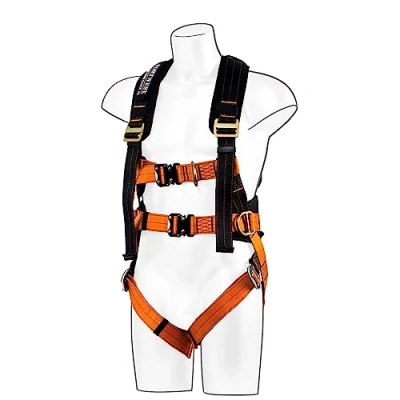 Afbeelding van Portwest Ultra 3 punts harnas, kleur: zwart/oranje, maat: S/M/L, FP73K1RS/M/L