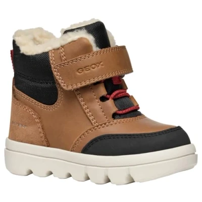 Afbeelding van Geox Baby B Willaboom Ab Enkellaars voor jongens, Tabak, 2 UK Child