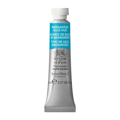Afbeelding van Winsor &amp; Newton 0102379 Professional Water Colour, fijnste kunstenaars aquarelverf met de hoogst mogelijke pigmentatie, uitstekende lichtechtheid 5ml Tube, Manganese Blue Hue
