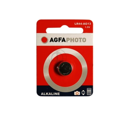Afbeelding van Agfaphoto Batterij Alkaline, Knoopcel, LR44, V13GA, 1.5V Power, Retail Blister (1 Pack)