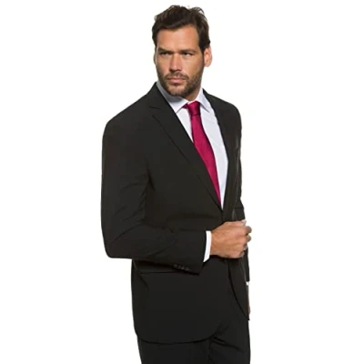 Afbeelding van JP 1880 Heren grote maten Menswear L 8XL Sakko, Business, FLEXNAMIC®, bouwdoos Zeus, tot maat 72/36 705512, zwart, 34