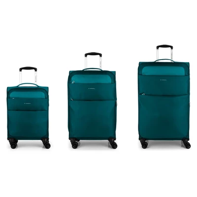 Afbeelding van Gabol Cloud 4 Rollen 3 Teilig MIT Dehnfalte Trolley, Maat: One Size, Turquesa