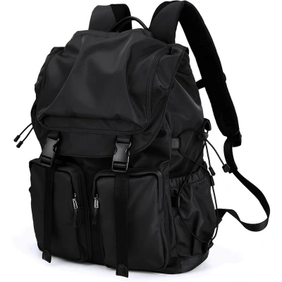 Afbeelding van Famanu 30L Laptoprugzak voor Dames, Waterdicht 15,6 inch Laptop Rugzak Schoolrugzak Mannen en Tieners, Grote Rugzakken Reizen Zaken School Universiteit Werk, Zwart