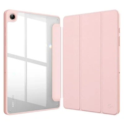 Afbeelding van Fintie Hybride Case voor Samsung Galaxy Tab A9 Plus 11 inch 2023 Schokbestendige beschermhoes met transparante harde schaal op de achterkant tablet A9+ SM X210/X216/X218, roségoud