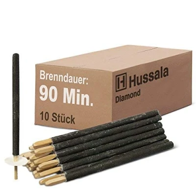 Afbeelding van Hussala Diamond wasfakkels brandtijd 90 min tuin fakkels [10 stuks]