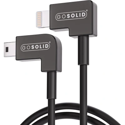 Afbeelding van GO SOLID! ® Oplaadkabel voor smartphones Micro USB &gt; Lightning Zwart