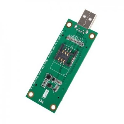 Afbeelding van CableCC Mini PCI E Wireless WWAN naar USB Adapter Kaart met SIM kaartsleuf Module, Testgereedschap