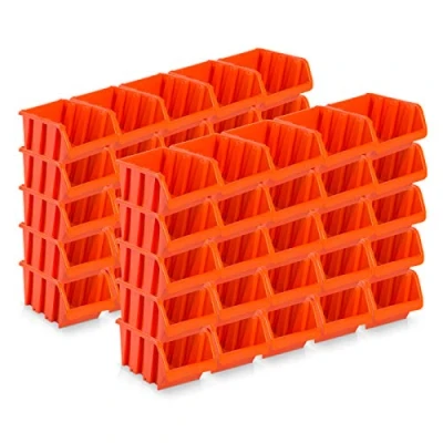 Afbeelding van 50 stuks opbergdozen maat 2 roodbruin (15,5 x 10 7 cm)