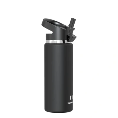 Afbeelding van Super Sparrow Waterfles, RVS Drinkfles 750ml, Waterfles Herbruikbaar Rietje, Lekvrije Thermosfles BPA Vrij, voor Sport, Outdoor