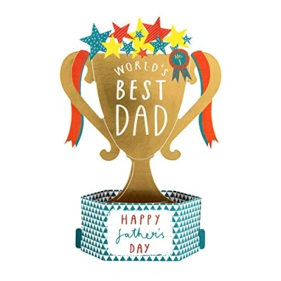 Afbeelding van Hallmark Vaderdag kaart voor papa Pop Up Trophy Design