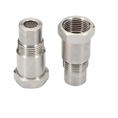 Afbeelding van lambdasonde adapter, 2 stuks, M18 x 1,5 mm, Konuooer met filter, O2 zuurstofsensor, verlenging 45 voor auto uitlaatsysteem, accessoires Eliminator