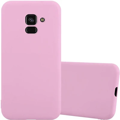 Afbeelding van Cadorabo Hoesje geschikt voor Samsung Galaxy A8 PLUS 2018 in CANDY ROZE Beschermhoes gemaakt van flexibel TPU silicone Case Cover