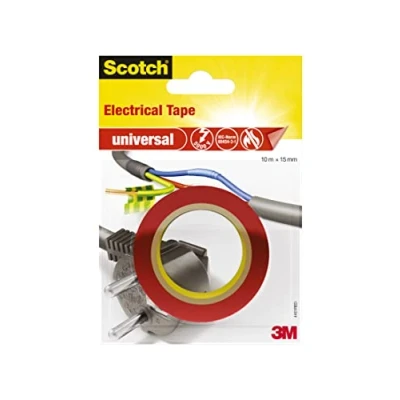 Afbeelding van 3M universal 4401RED Isolatietape Scotch Rood (l x b) 10 m 15 mm 1 stuk(s)