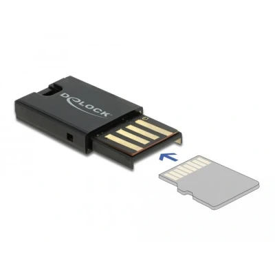 Afbeelding van Delock USB 2.0 Card Reader für Micro SD Speicherkarten