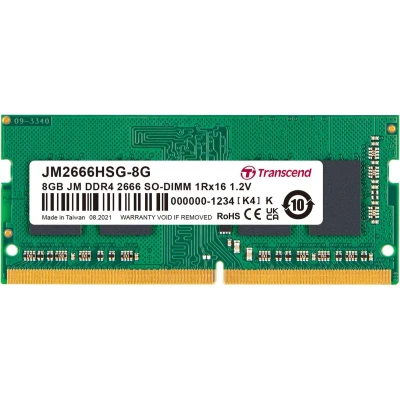 Afbeelding van Transcend JetRAM DDR4 8 GB SO DIMM 260 PIN 2666 MHz / PC4 21300 CL19 1.2 V niet gebufferd ECC