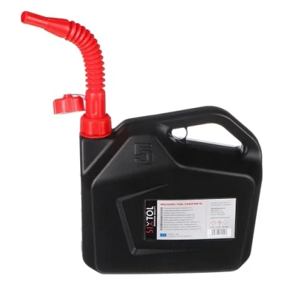 Afbeelding van SIXTOL Mechanische Fuel jerrycan, 5 liter, kunststof jerrycan voor brandstoffen, UN gecertificeerd, flexibele schenktuit