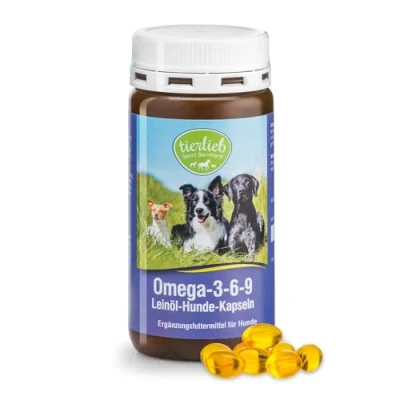 Afbeelding van tierlieb omega 3 6 9 lijnolie hondencapsules 500 mg per capsule 180 capsules
