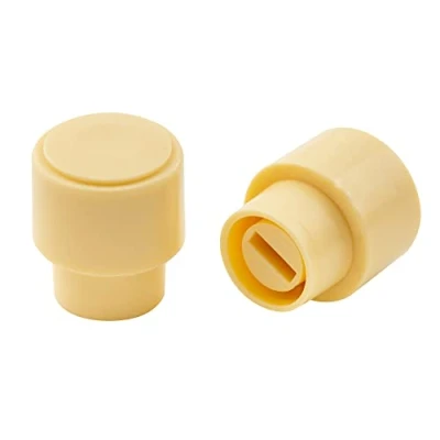 Afbeelding van Musiclily Pro Inch Maat Telecaster Barrel Switch Tips Caps Gitaar Schakelaarknop voor USA Fender Tele Style, Crème (2 stuks)