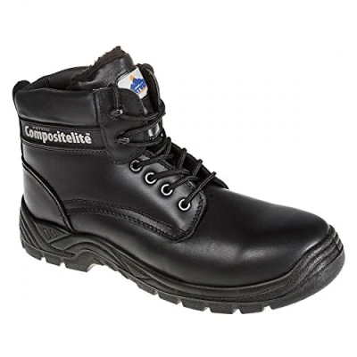 Afbeelding van Portwest FC12 Compositelite S3 CI Bont Gevoerde Thor Schoen, Normaal, Grootte 39, Zwart