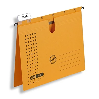 Afbeelding van ELBA Hangmappen chic voor A4, van karton, geel, 25 pack