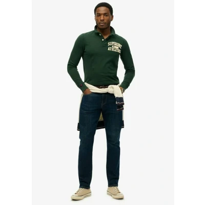Afbeelding van Superdry Vintage Athletic Longsleeve, Heren, Maat: XXL, Enamel green