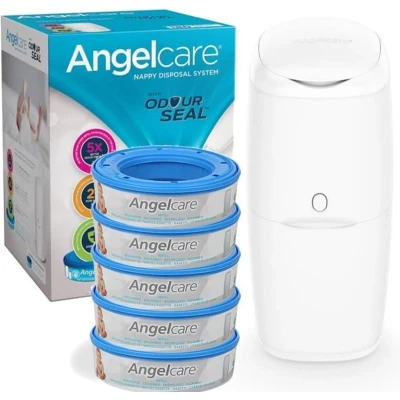 Afbeelding van Angelcare Classic Starterpack Luieremmer Met 5 navulcassettes