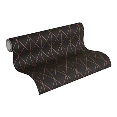 Afbeelding van Designjungle by Laura N. Vliesbehang in Scandinavisch design mat glanzend 10,05 m x 0,53 metallic crème Made Germany 365751 36575 1