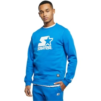 Afbeelding van Starter LOGO Crewneck Sweater, Heren, Maat: XXL, Cobaltblue