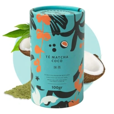 Afbeelding van Matchaflix Premium Matcha Thee Kokos in Poedervorm 100g