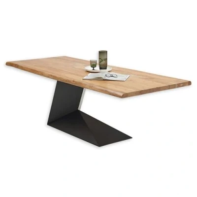 Afbeelding van Stolkom eettafel Alan Massief hout, keuze uit 240 of 200 cm breed acacia, oppervlaktebelasting van de tafel ca. 90 kg