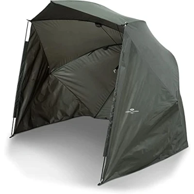 Afbeelding van NGT Groot 50&quot; Brolly Shelter Paraplu systeem + Zijden Karper Grof Vissen 125cm 1 2 Man