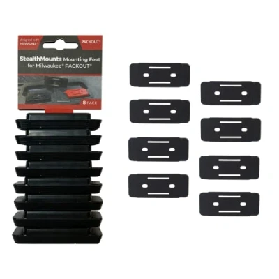 Afbeelding van StealthMounts PAC F 01 8 Cleat&#039;n&#039;Feet Bevestigingsvoetjes (8 Stuks) Zwart