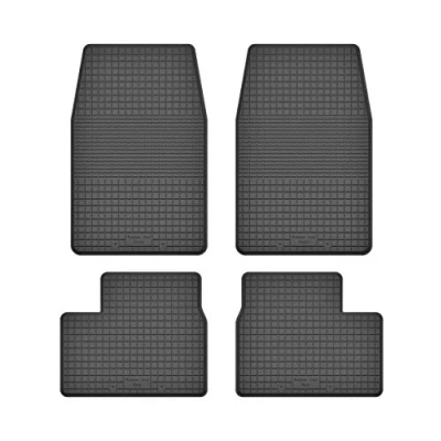 Afbeelding van KO RUBBERMAT rubberen matten vloermatten 1,5 cm rand geschikt voor Suzuki JIMNY (bouwjaar 1998 2018), ideaal aangepast 4 delen een set