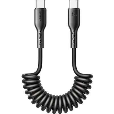 Afbeelding van JOYROOM SA38 CC3 USB C naar data / laadkabel met uitrekbaar krulsnoer
