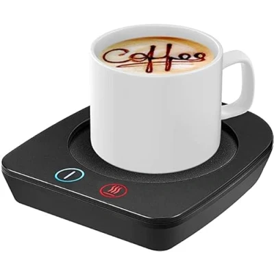 Afbeelding van Mok Warmer,Koffiemok Warmer,Elektrische Drankenwarmer met 3 Temperatuurinstellingen 4 uur Automatische Uitschakeling voor Thuis Bureaugebruik(Black)