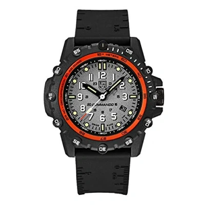 Afbeelding van Luminox Commando Frogman XS.3301 Herenhorloge 46 mm militair horloge in zwart/grijs met datumweergave 200 m waterdicht, zwart, 46mm, Sport