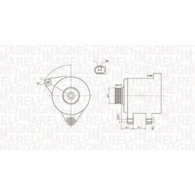 Afbeelding van Magneti Marelli Alternator/Dynamo 063731546010