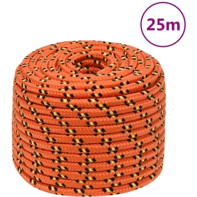 Afbeelding van vidaXL Boottouw 14 mm 25 m polypropyleen oranje
