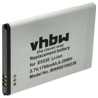 Afbeelding van vhbw 1 x accu vervangt Huawei HB554666RAW, HB5F2H voor Hotspot Modem Router Portable (1700mAh, 3.7V, Li Ion)