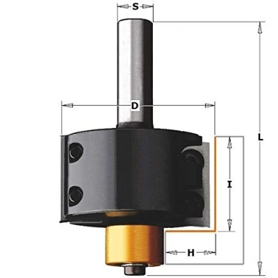 Afbeelding van CMT wisselmes sponningfrees Ø 50,8 x 28,3 mm. S=Ø12