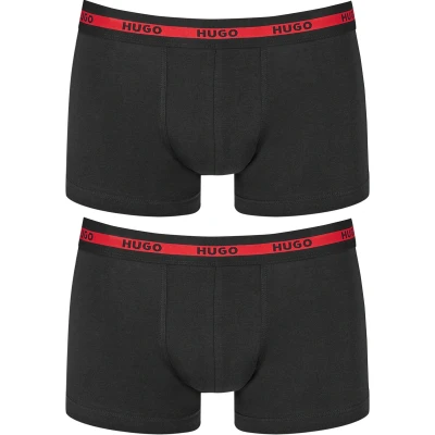Afbeelding van HUGO Trunk 2 PACK Onderbroeken, Heren, Maat: Small, Black