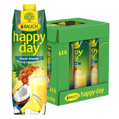 Afbeelding van Rauch Happy Day Cocos Ananas, 6er Pack (6 x 1 l)