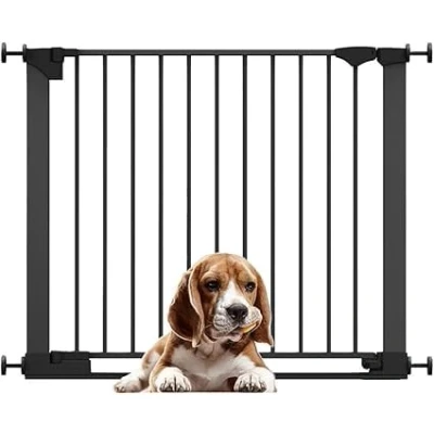 Afbeelding van Bettacare SafeStep Hondenhekje, Zwart, 89cm 96cm, Extra Laag Doorloop, 74cm Brede Deuropening, Eén Stuk Hekje voor Trappen, Gangpaden en Deuren, Huisdieren Puppy&#039;s