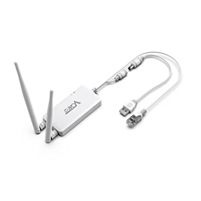 Afbeelding van Vonets VAP11S Mini WiFi Bridge/Wireless Repeater/WiFi Router/WiFi to Wired Converter 2.4GHz Industrial met 2 Externe Antennes, Grote Partner voor Elektronische Weegschaal, PLC, DVR