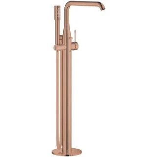 Afbeelding van Grohe Essence badmengkraan met omstel vloermontage warm sunset