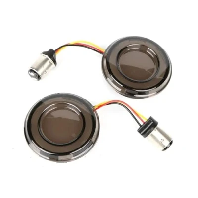 Afbeelding van Motorfiets Lamp Stijl Indicator Voor Knipperlicht 1 Paar Onderdelen Harley Sportster Dyna Touring Softail richtingaanwijzer(Wit Geel)