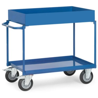 Afbeelding van Fetra Schiebebügel waagerecht 4842 Tafelwagen Staal Poedercoating Laadvermogen (max.): 400 kg Stralend blauw (RAL 5007)
